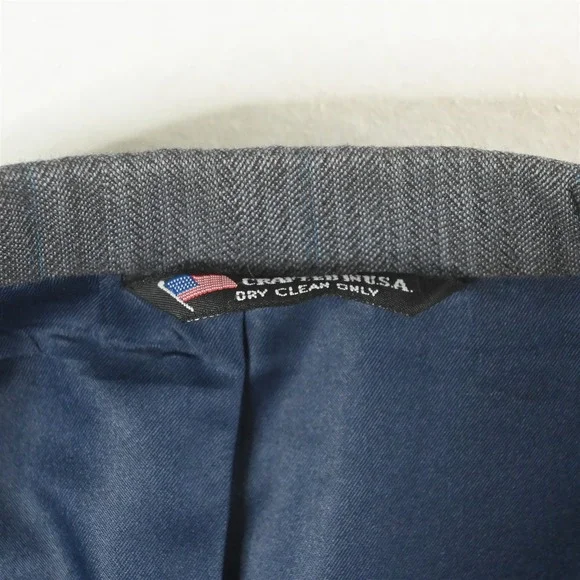 Raffinati 42L 34x32 Blue Herringbone Mens Jacket Pants Suit